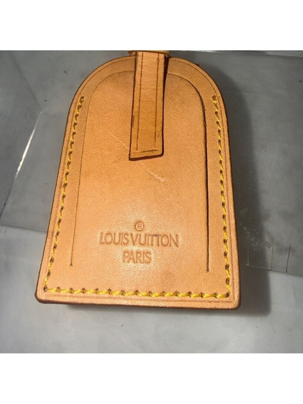 Louis Vuitton Tan, vachetta leather Louis Vuitton" logo